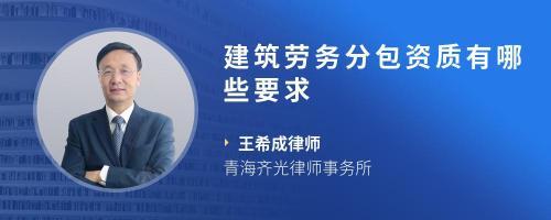 进口食品分包与建筑劳务分包的法律标准与资质要求解析